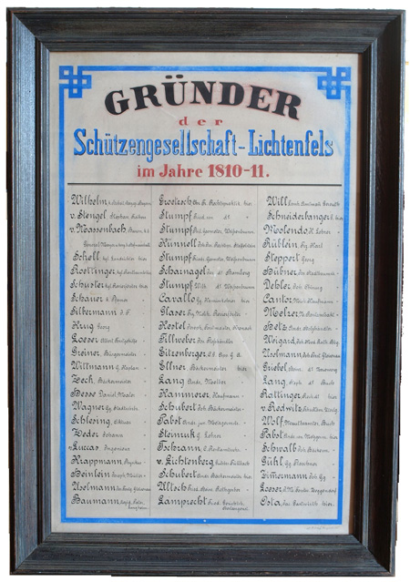 1810 Die Grnder Namenstafel